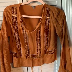 Boho overflow top